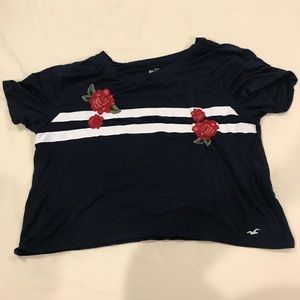 Cropped hollister shirt